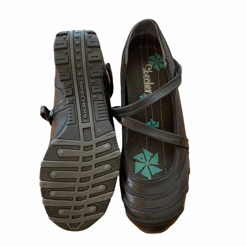 Skechers Mary Janes Leather 21158 Casual Shoe - Picture 7 of 11
